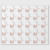 Heiße Schokolade zu und von Weihnachten Winter Geschenkpapier (Flach)