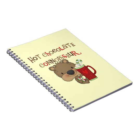 Heiße Schokoladen-Kenner-Jungen-Bär Notizblock (Rechte Seite)