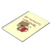 Heiße Schokoladen-Kenner-Jungen-Bär Notizblock (Linke Seite)