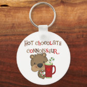 Heiße Schokoladen-Kenner-Jungen-Bär Schlüsselanhänger (Vorderseite)