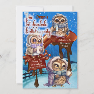 Heiße Schokoladen-Party-Einladung Einladung