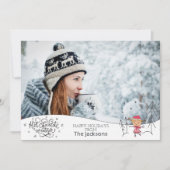 Heiße Schokoladenwüste mit Foto Weihnachten (Vorderseite)