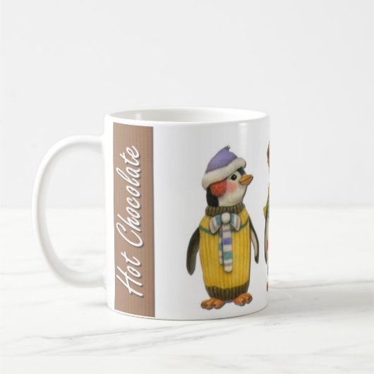Heiße Schokoladepenguin-Tasse Kaffeetasse (Links)