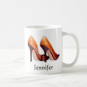 Heiße Schuhe Kaffeetasse
