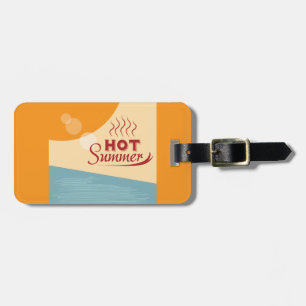 Heiße Sommer Vintage Retro Vibes Gepäckanhänger