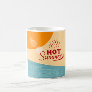 Heiße Sommer Vintage Retro Vibes Kaffeetasse