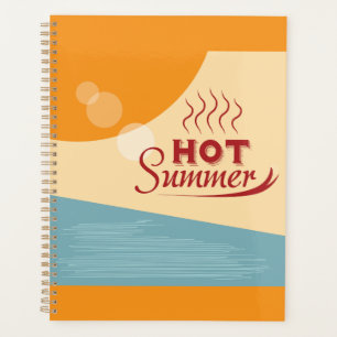 Heiße Sommer Vintage Retro Vibes Planer