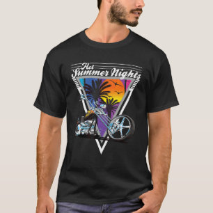 Heiße Sommernächte 80er Tropischer Vintage Retro M T-Shirt