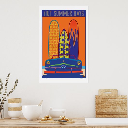 Heiße Sommertage - Poster (Küche)