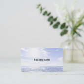 Heiße Sonne über dem Meer Visitenkarte (Stehend Vorderseite)