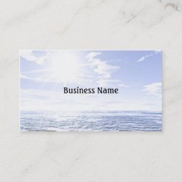 Heiße Sonne über dem Meer Visitenkarte