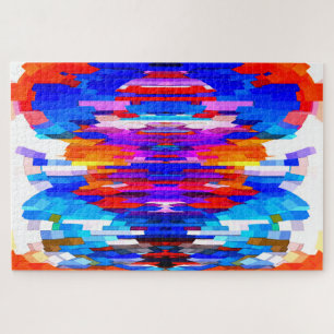 Heiße Stadt-Tag-Kunst Puzzle