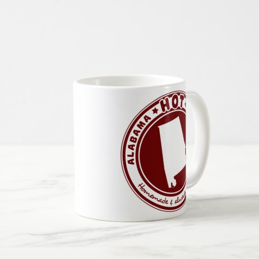 Heiße Tasche Alabamas Kaffeetasse (VorderseiteRechts)