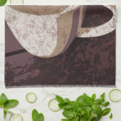 Heiße Tasse Kaffee-Java Geschirrtuch (Gefaltet)