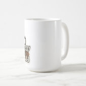 Heiße Tasse Kaffee mit Blume und Kaffeebohnen – Co (VorderseiteRechts)