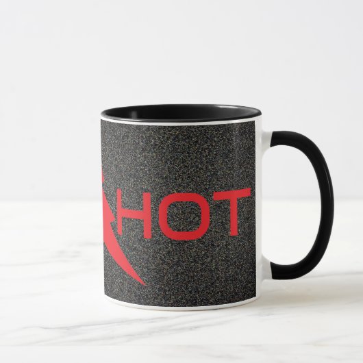 Heiße Tasse mit Blitz (Rechts)