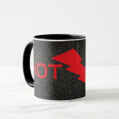 Heiße Tasse mit Blitz (Vorderseite Links)