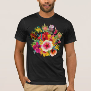Heiße tropische Blüten T-Shirt