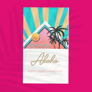 Heiße tropische Strand-Junggesellinnenparty Neon Banner