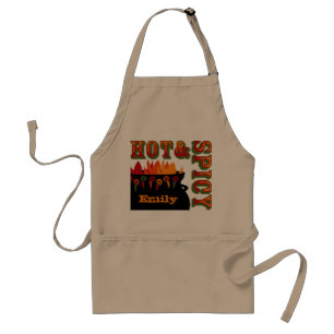 Heiße u. würzige personalisierte Schürze