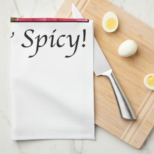 Heiße und scharfe rote Paprikaschoten Küchentuch (Viertel Falte)