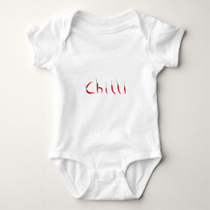heiße und würzige rote Paprikas Baby Strampler