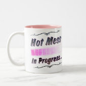 Heiße Verwirrung… laufend Zweifarbige Tasse (Links)