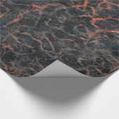 Heiße vulkanische Aschen-rote Linien des Geschenkpapier (Ecke)