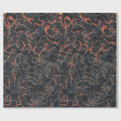 Heiße vulkanische Aschen-rote Linien des Geschenkpapier (Flach)