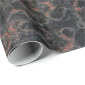 Heiße vulkanische Aschen-rote Linien des Geschenkpapier (Rolleneckpunkt)