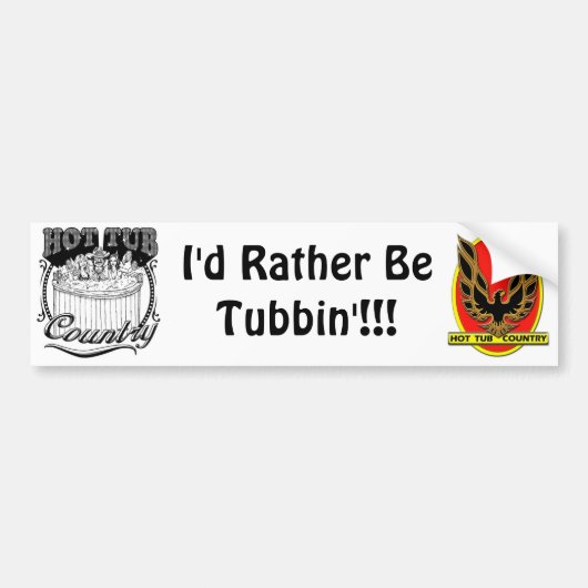 Heiße Wanne-Land-Autoaufkleber Autoaufkleber (Vorne)