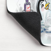 Heiße Wanne-Pinguine Mousepad (Ecke)