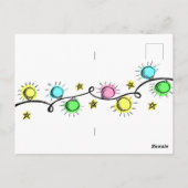 Heiße Weihnachten! Funny Cats/ Personalisiert Postkarte (Rückseite)