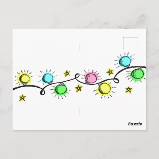 Heiße Weihnachten! Funny Cats/ Personalisiert Postkarte (Rückseite)