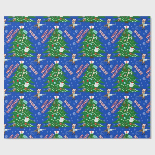 Heiße Weihnachtsbaum mit Rentierkrankheit Geschenkpapier (Flach)