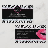 Heiße Zebra-Druck-Visitenkarten Visitenkarte (Vorne/Hinten)