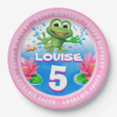 Heißen Frosch springend, tapezieren Sie Pappteller (Vorderseite)