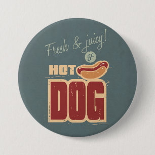 Heißen Hund Button