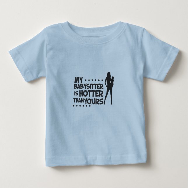 heißer Babysitter Baby T-shirt (Vorderseite)