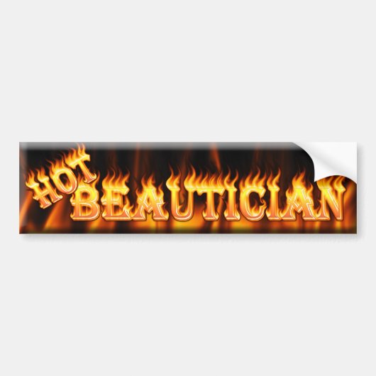 heißer Beautician Autoaufkleber (Vorne)
