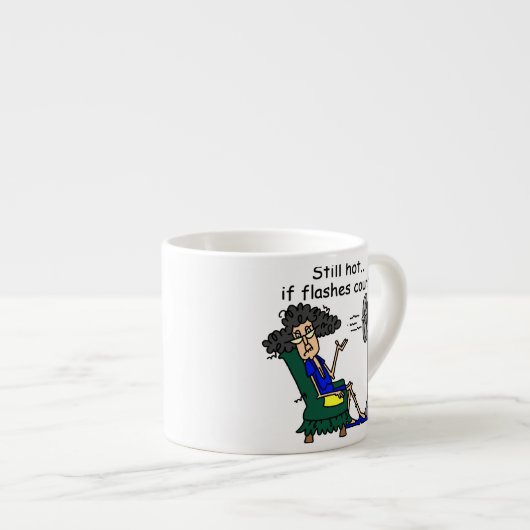 Heißer Blitz-Spaß Espressotasse (Vorderseite Rechts)