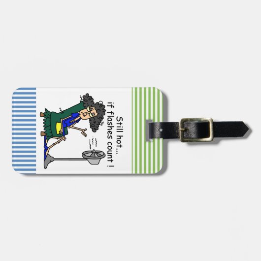 Heißer Blitz-Spaß Gepäckanhänger (Vorderseite horizontal)