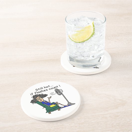 Heißer Blitz-Spaß Getränkeuntersetzer (Seite)