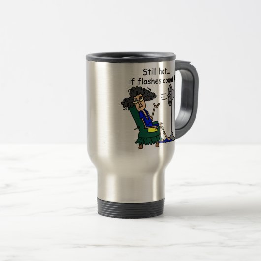 Heißer Blitz-Spaß Reisebecher (VorderseiteRechts)