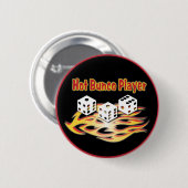 heißer bunco Spieler Button (Vorne & Hinten)