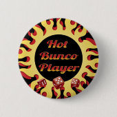 heißer bunco Spieler Button (Vorderseite)