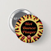 heißer bunco Spieler Button (Vorne & Hinten)