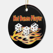 Heißer Bunco Spieler Keramikornament (Links)