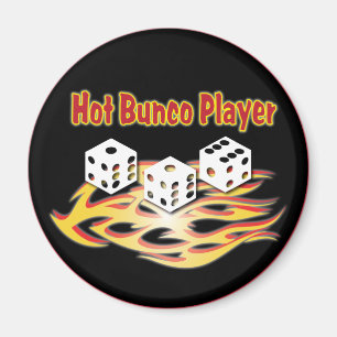 heißer bunco Spieler Magnet