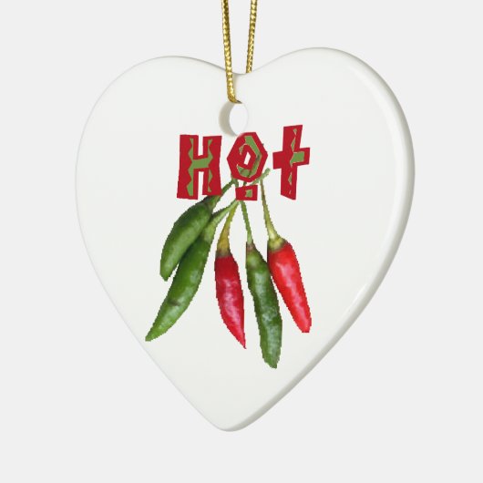 Heißer CHILI Keramik Ornament (Links)